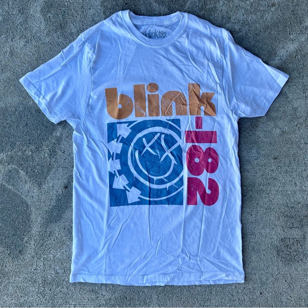 Blink-182 White Graphic Tee